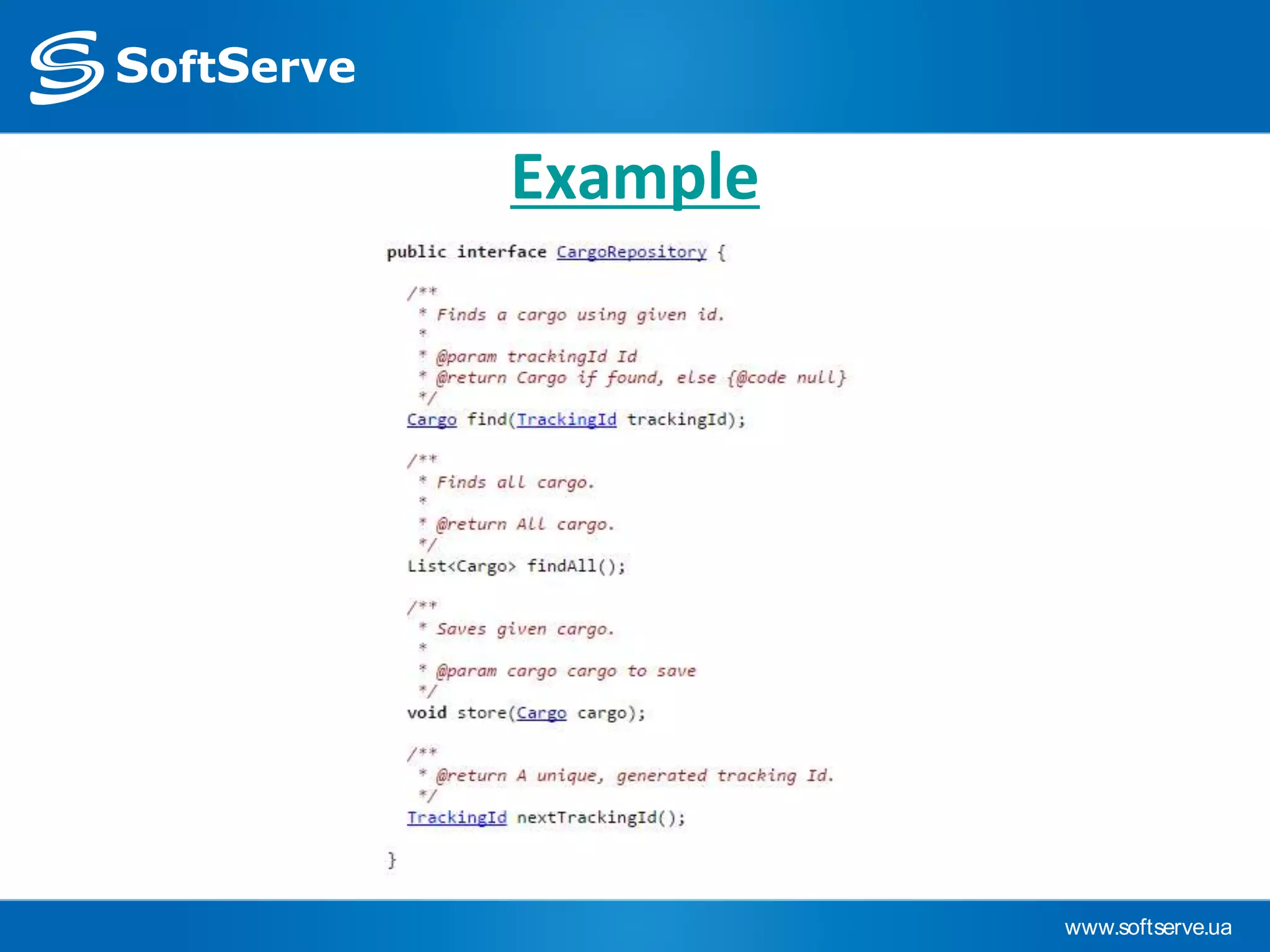 www.softserve.ua
Example
 
