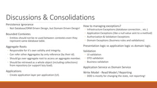 Domain Driven Design(DDD) Presentation