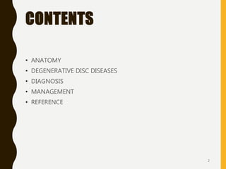 Degenerative disc disease (DDD) | PPTX