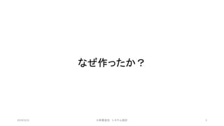 なぜ作ったか？
©有限会社 システム設計 32019/3/22
 