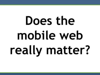 Mobile Web 2.0 & MDBF (DDDSW - Grok Talk)