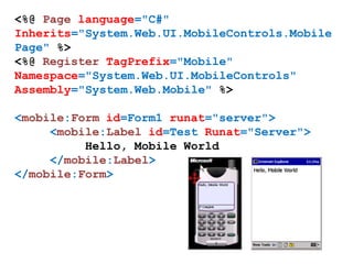 Mobile Web 2.0 & MDBF (DDDSW - Grok Talk)