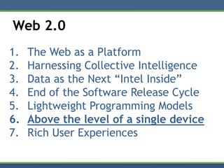 Mobile Web 2.0 & MDBF (DDDSW - Grok Talk)