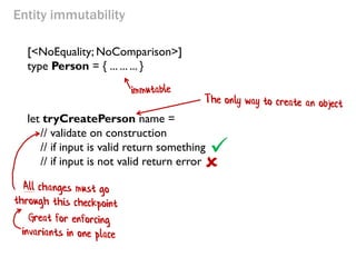 Reviewing the C# code so far...

: IValue

class PersonalName
{
public PersonalName(string firstName, string lastName)
{
t...