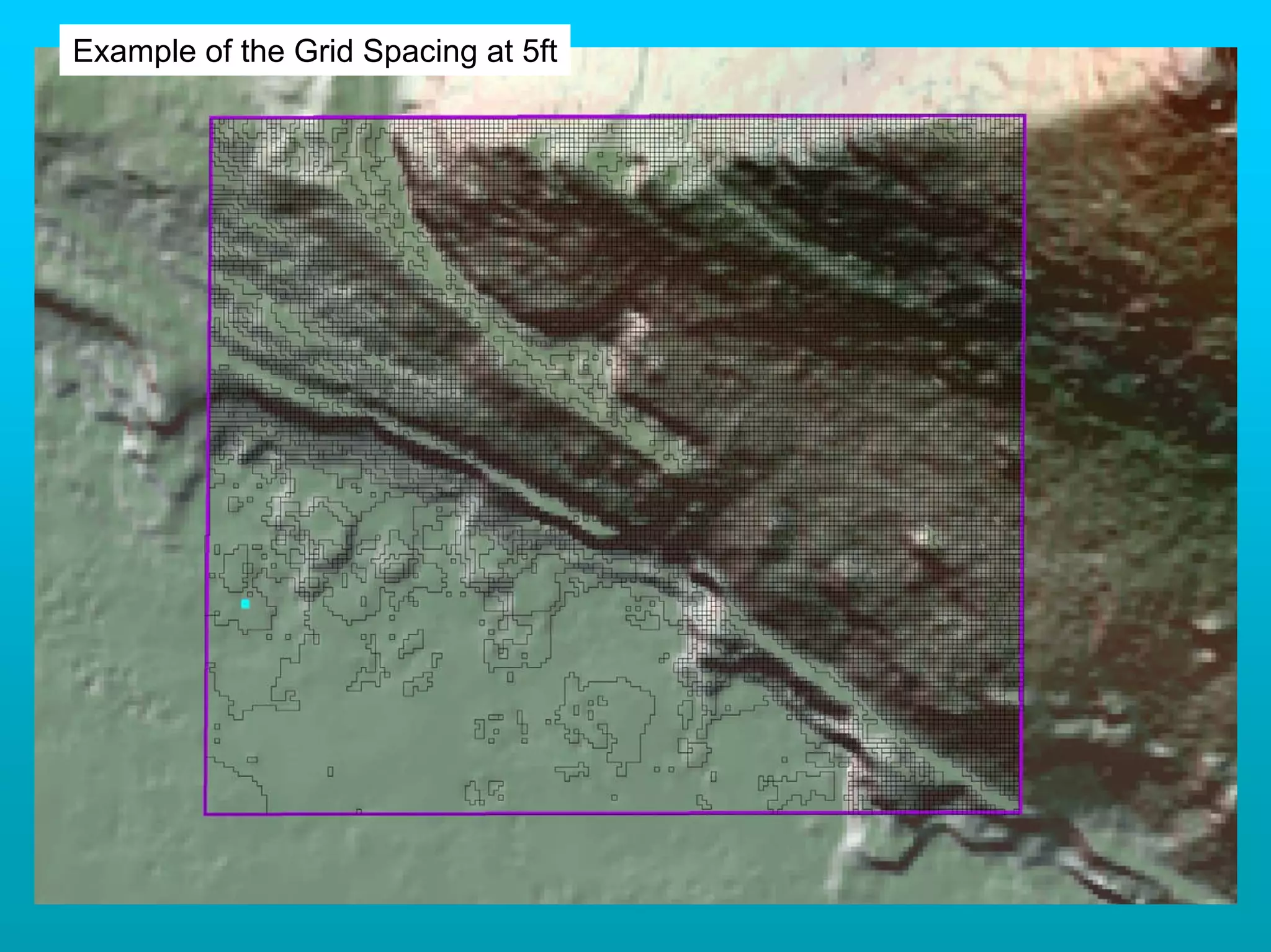 Example of the Grid Spacing at 5ft
 