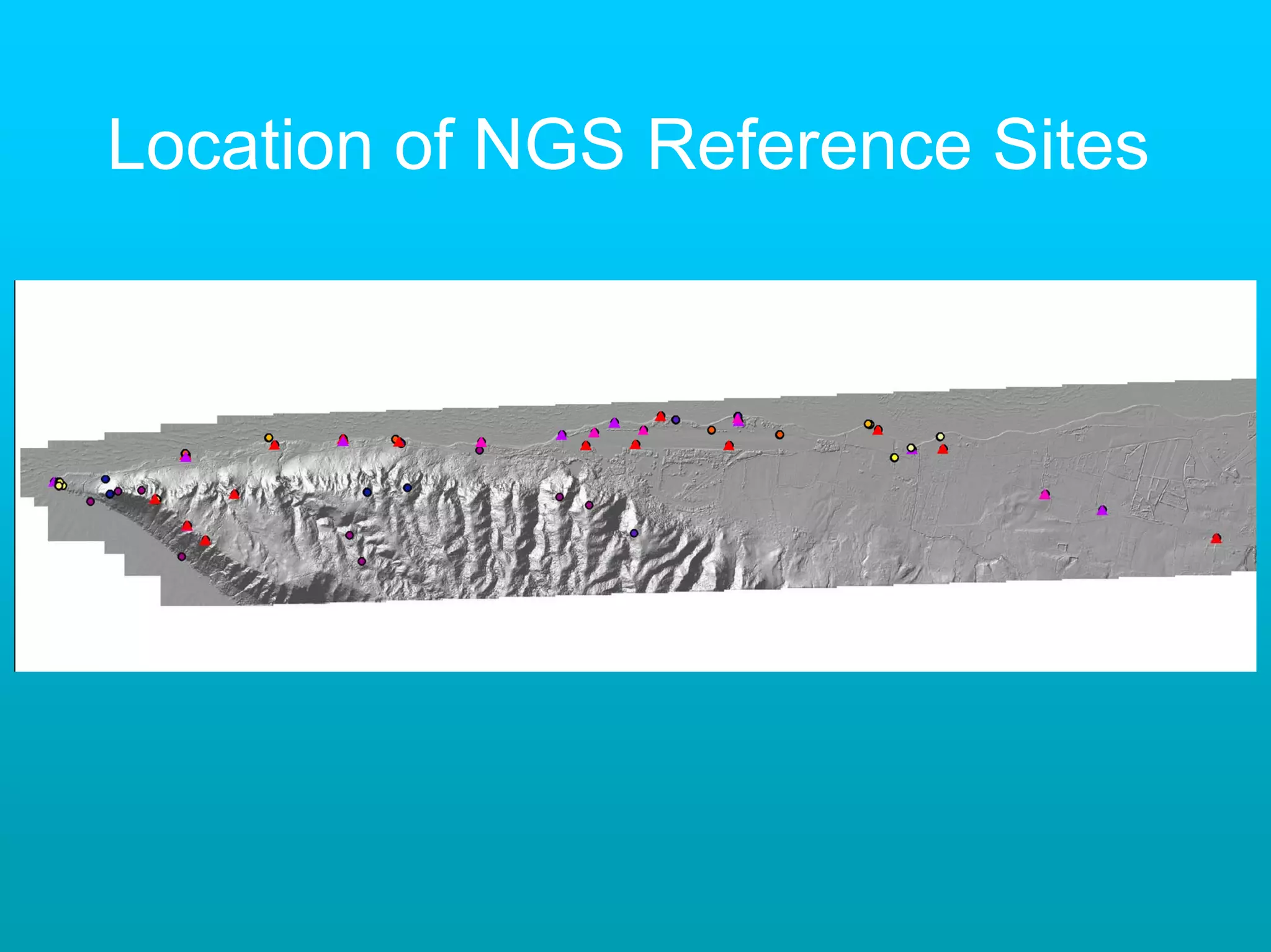 Location of NGS Reference Sites
 