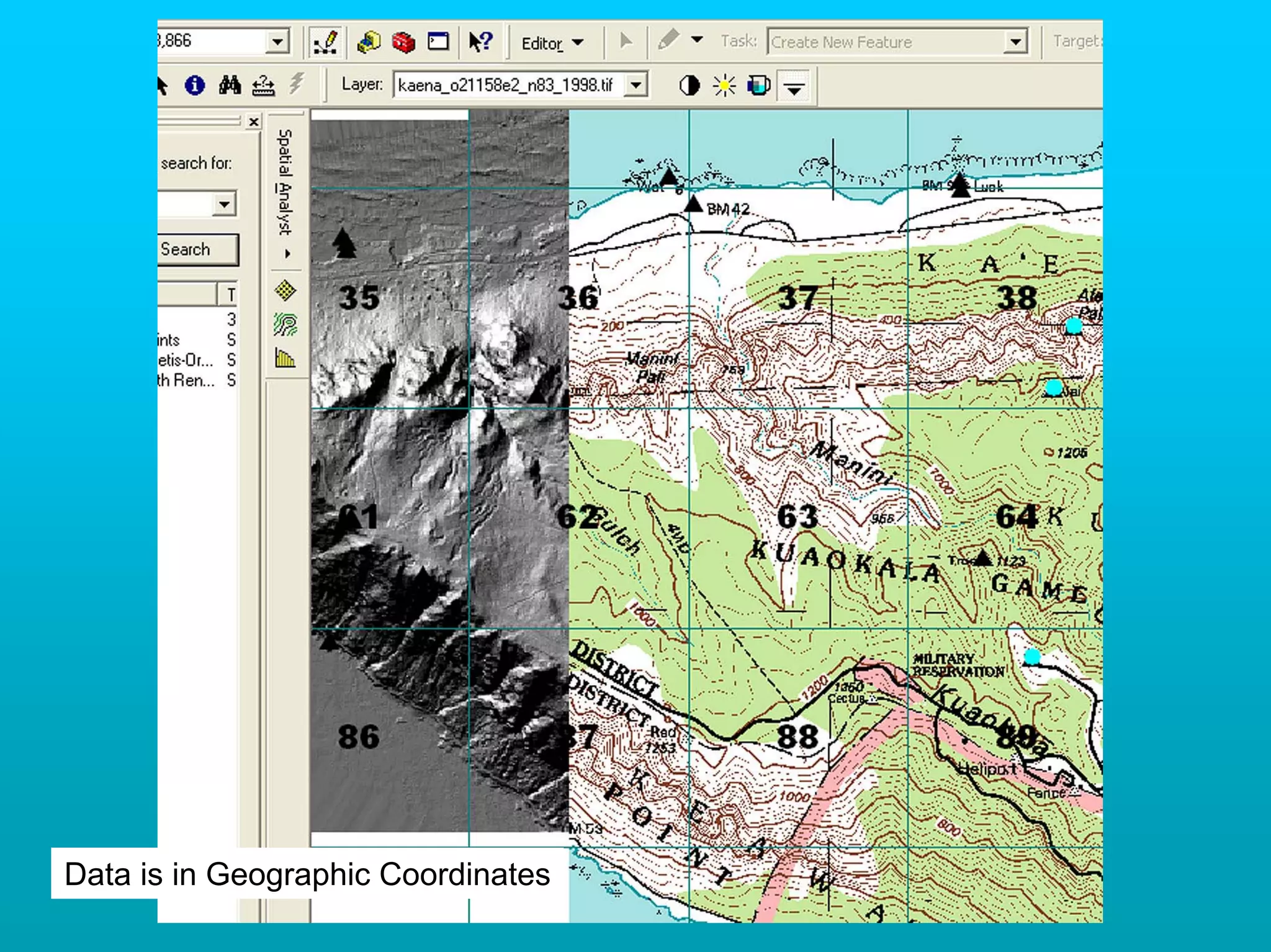 Data is in Geographic Coordinates
 