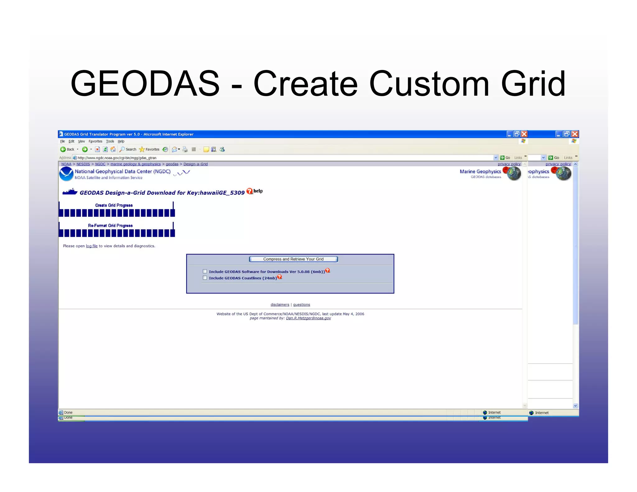 GEODAS - Create Custom Grid
 