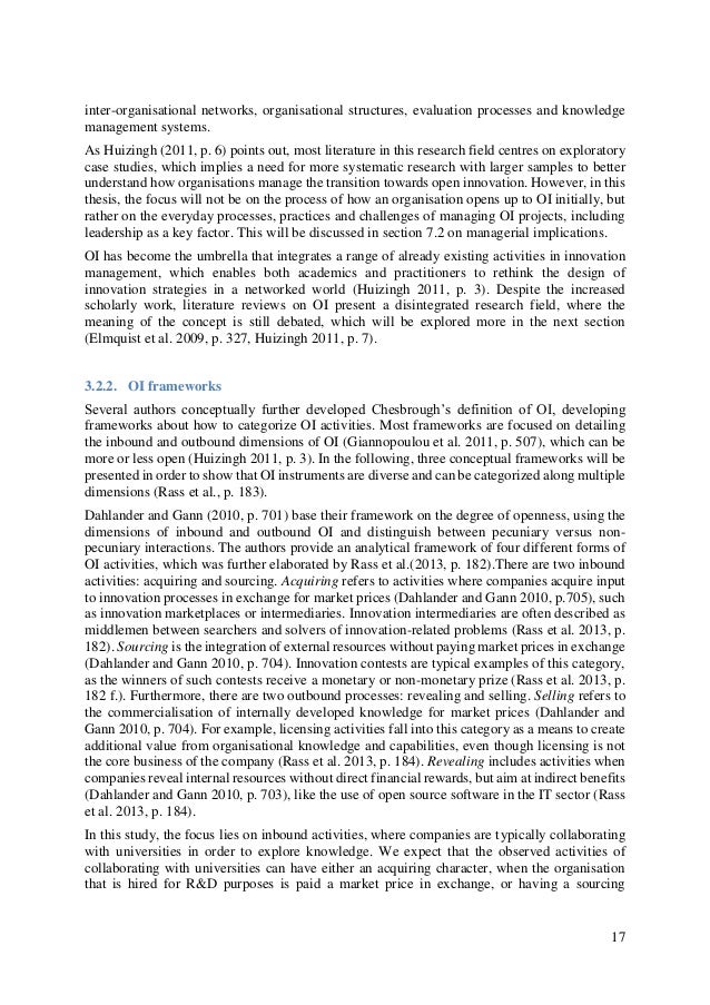 open innovation thesis Adoption of open innovation the thesis research is presented through five research papers reflecting the method triangulation based study. open innovation thesis Adoption of open innovation the thesis research is presented through five research papers reflecting the method triangulation based study.