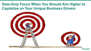 Data-Only Focus When You Should Aim Higher to
Capitalize on Your Unique Business Drivers
 