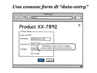 Una comune form di “data-entry”
 
