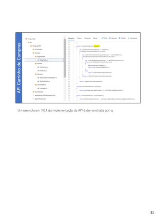 Um exemplo em .NET da implementação da API é demonstrada acima.
31
 