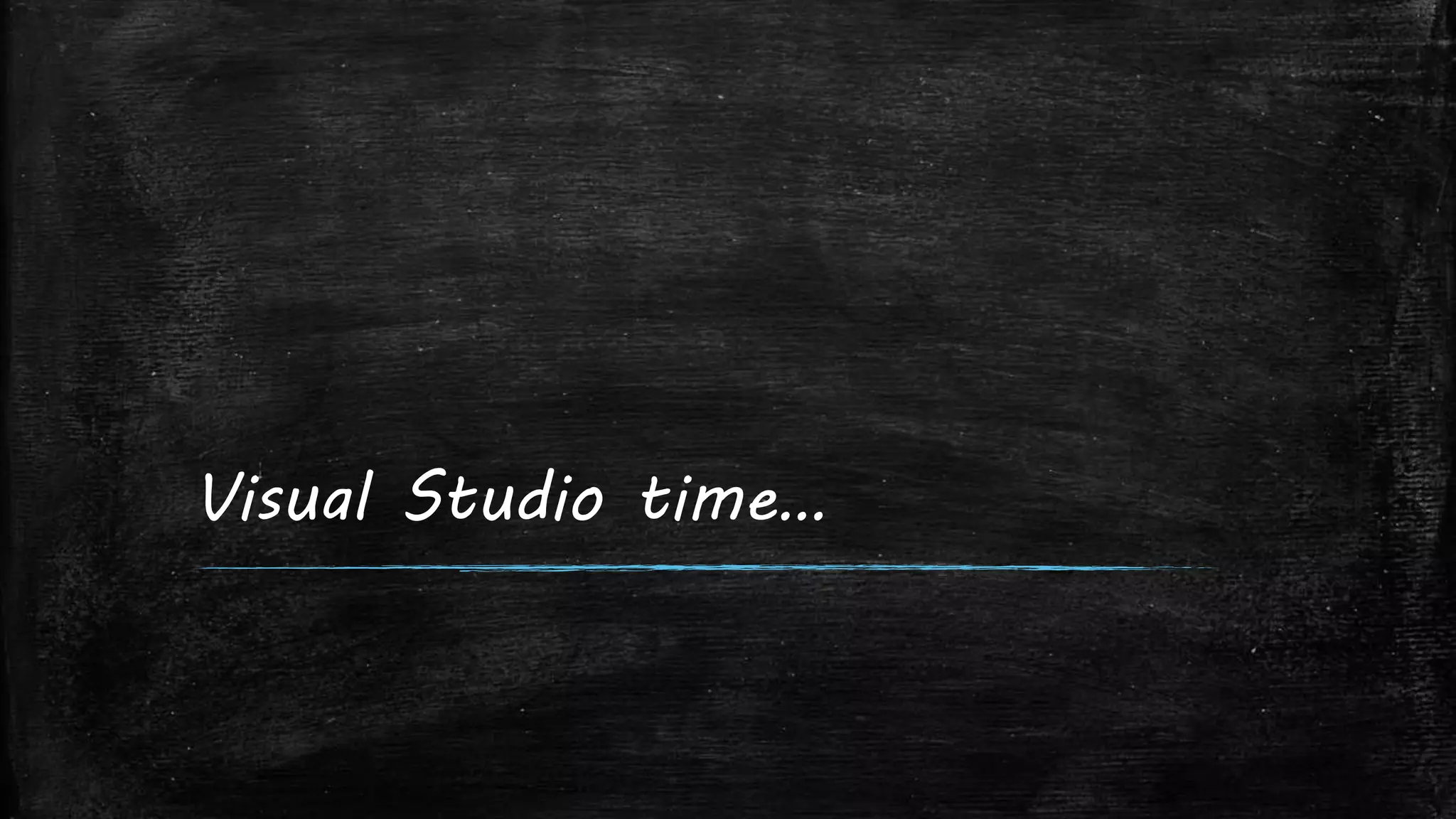 Visual Studio time…
 