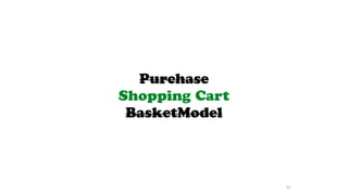 Purchase
Shopping Cart
BasketModel
39
 