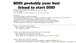 BDD: probably your best
friend to start DDD
 