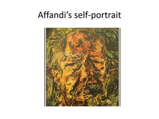 Affandi’s self-portrait
 