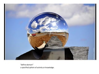 “define:domain”
a specified sphere of activity or knowledge.
 