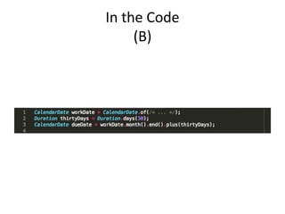 In the Code
(B)
 