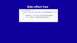 Side-effect free
 