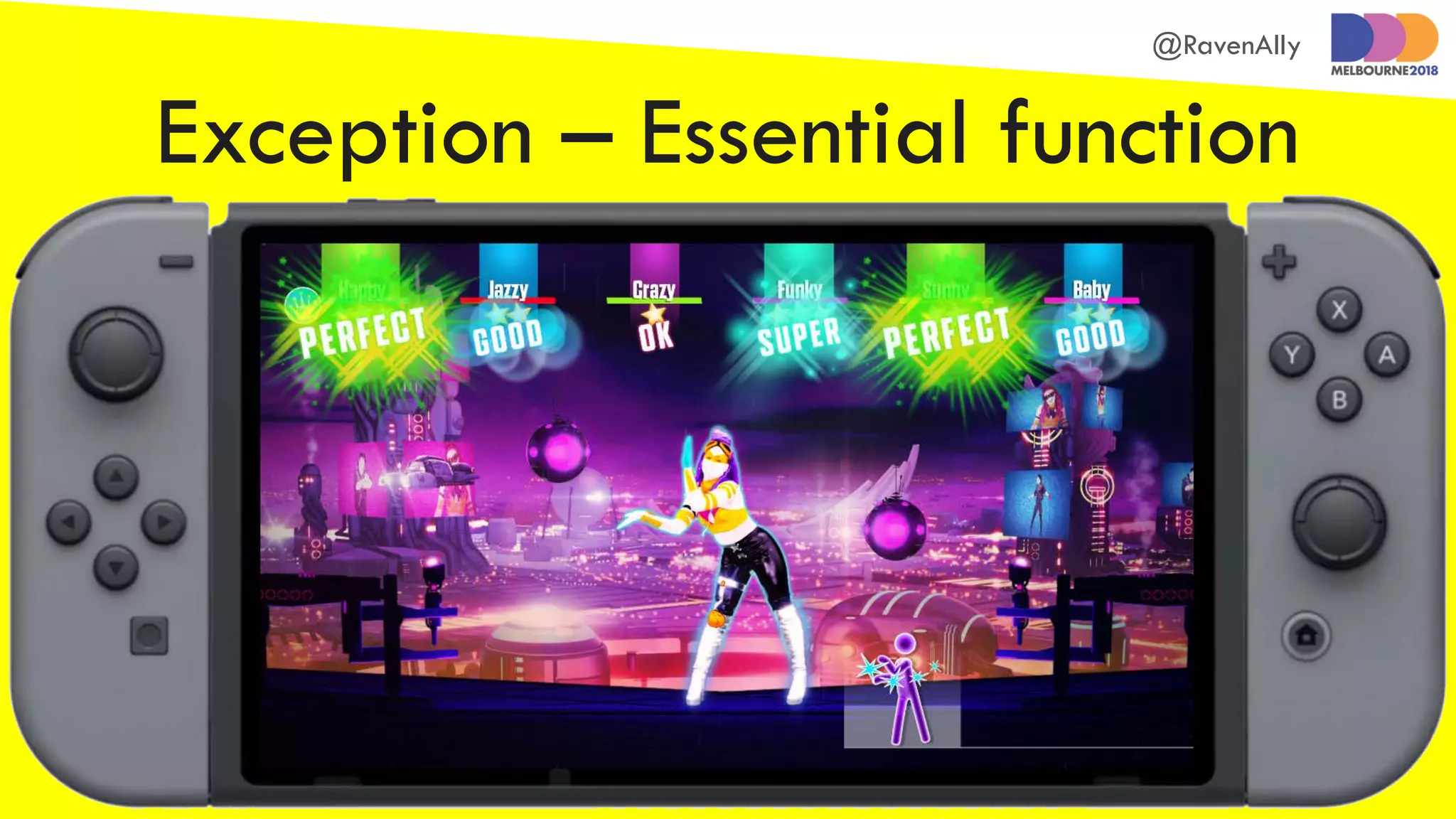 @RavenAlly
Exception – Essential function
 