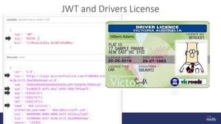 JWT and Drivers License
Dilbert Adams
 