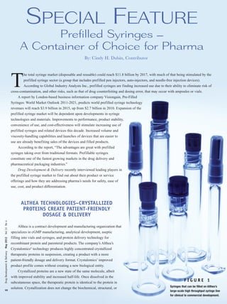 Prefilled Syringes - A Container of Choice for Pharma | PDF