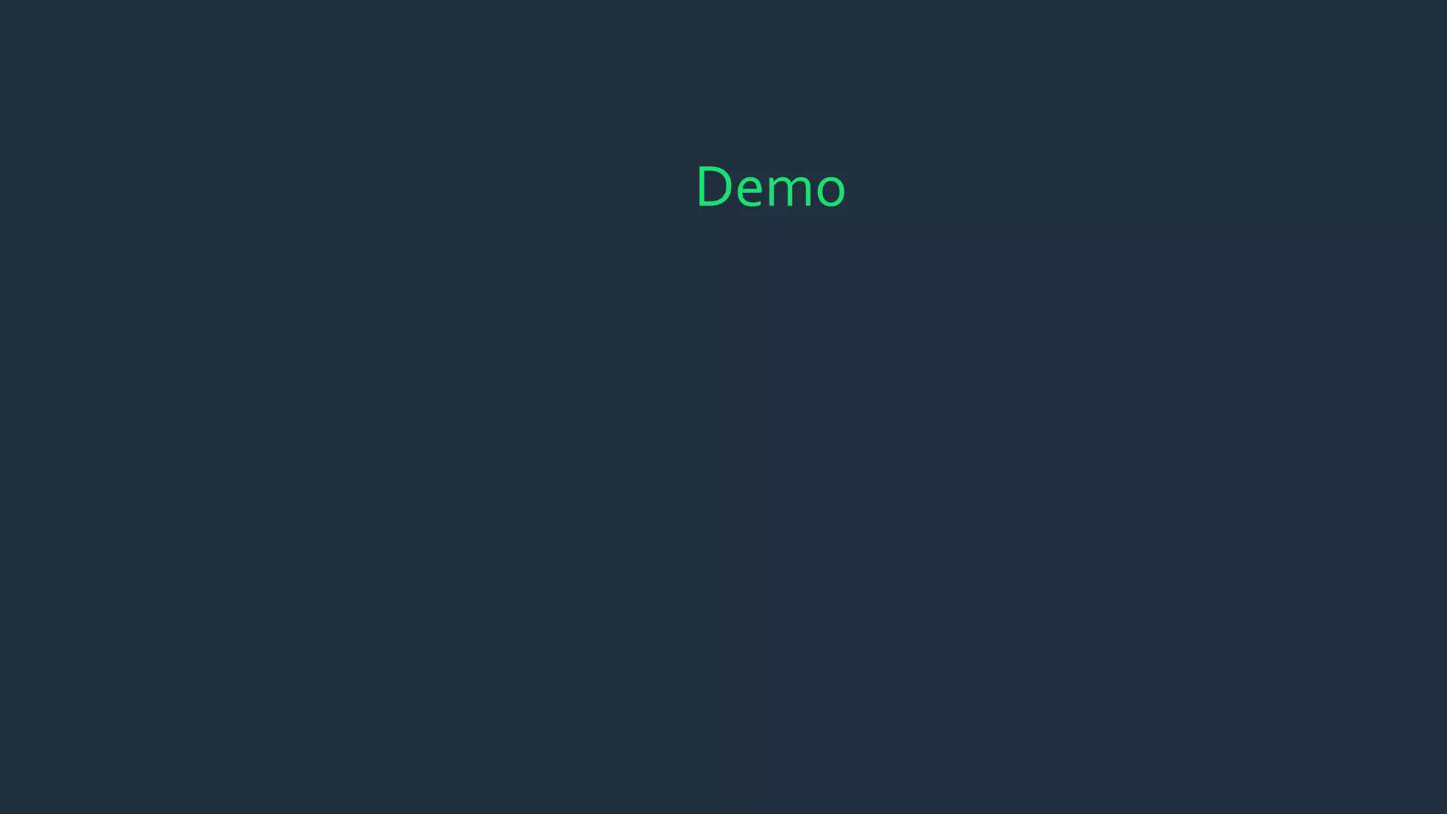 Demo
 