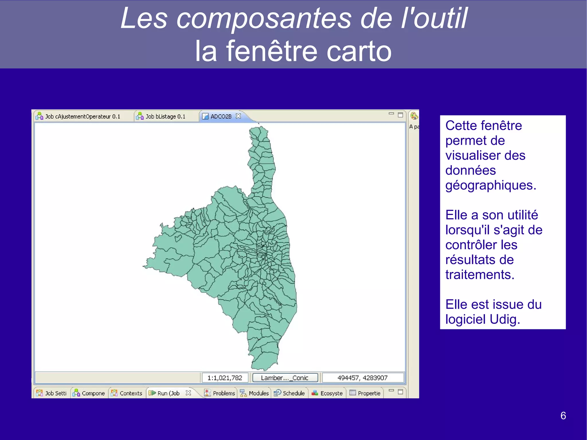 Paramétrage du composant de jointure tMap 