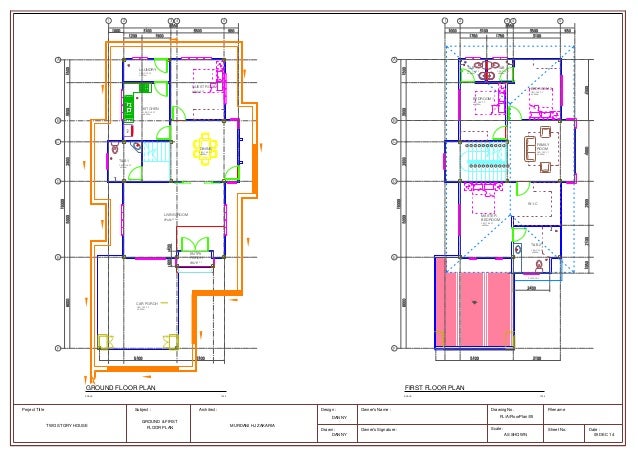 Two Story House Floor Plan Z