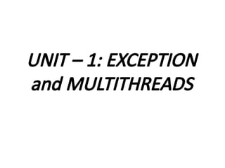 Comprehensive Guide to Exception Handling and Multithreading in Java ...