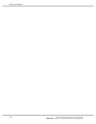 DDDL/SNAPSHOTS
6-10 All information subject to change without notice. (Rev. April 2004)
7SE60 0404 Copyright © 2004 DETROIT DIESEL CORPORATION
 