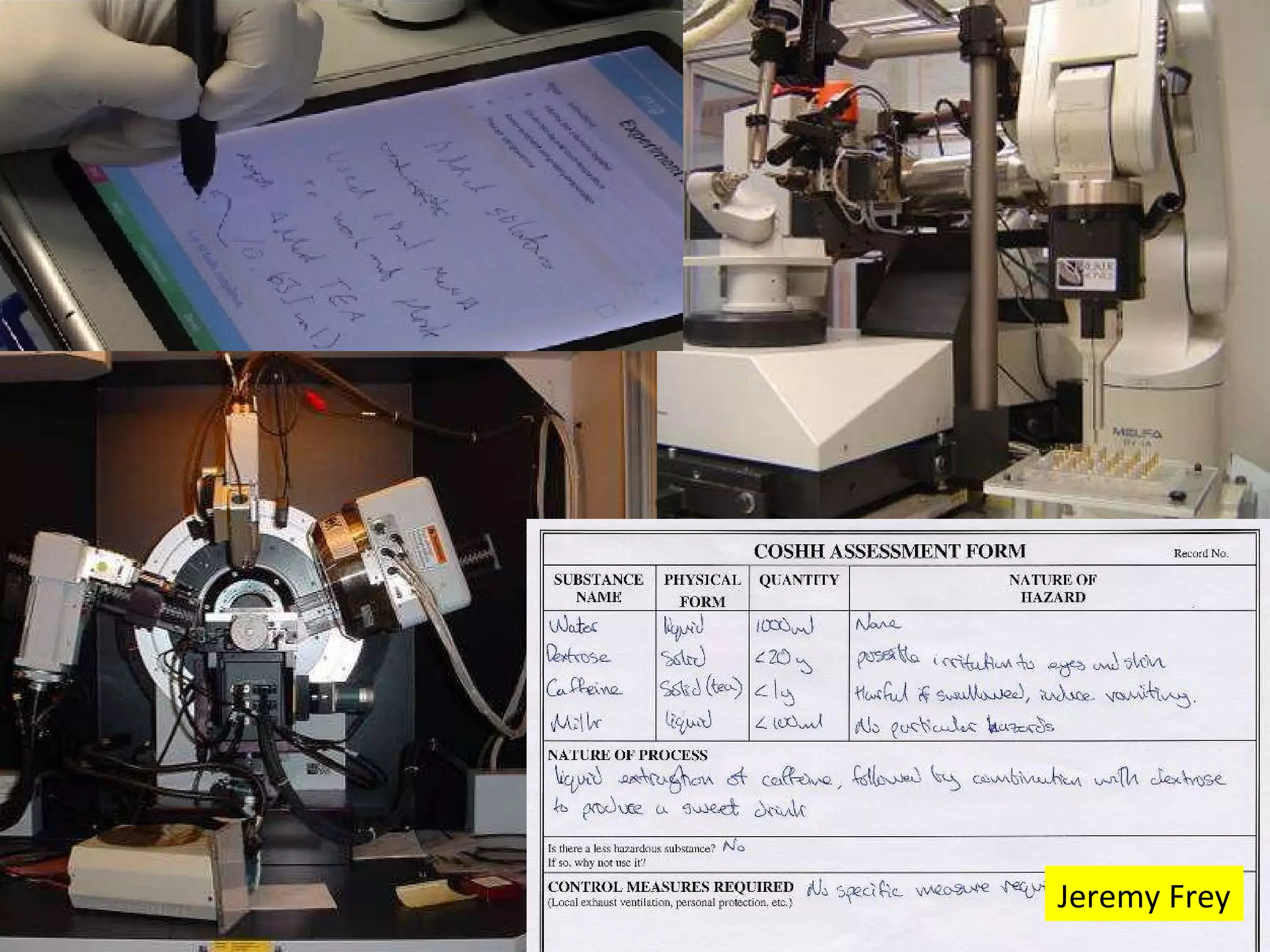 26/2/2007  |  myExperiment  |  Slide  Jeremy Frey 