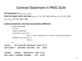 Design matrix and Contrast | PPTX