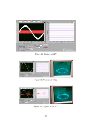 Figure 16: Capture at 0kV
Figure 17: Capture at 8,8kV
Figure 18: Capture at 13,2kV
20
 