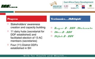Overview of East Africa Dairy Development in Tanzania
