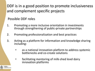 Thoughts on promoting inclusiveness in dairy development 