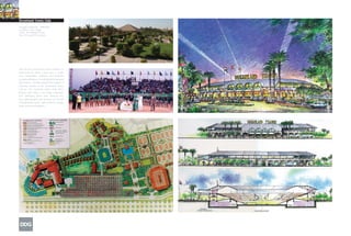 Dreamland Tennis Club
Design/Completion: 1998/2002
Location: Cairo, Egypt
Client: The Bahgat Group
Size: 39 acres/15 hectares




This 39-acre (15-hectare) resort features 21
state-of-the-art tennis courts and a 5,000-
seat competition stadium. Internationally
recognized players, including world champion
Mary Pierce, recently opened the stadium to
cheering crowds at the Dreamland Tennis
Classic. The luxurious tennis club offers
players and visitors a pro shop, restaurant,
and swimming pools with swim-up bar.
The adjoining golf club includes an 18-hole
championship course, golf academy, cottage
hotel, and formal gardens.
 