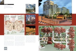 Villa Regina
Design/Completion: 1999/2003
Location: Quito, Ecuador
Client: Urbanizadora Naciones Unidas
Size: 440,406 square feet/40,930 square
meters




Villa Regina, a Mediterranean-style residential   features of the Villa Regina design is the      indoor pool, and a full selection of weights and
development overlooking Quito, Ecuador, is        fact that every residence has a panoramic       aerobic equipment. Villa Regina is designed
destined to become a luxurious and popular        view of the city of Quito and the spectacular   for exclusive, high-end living, and the gated
housing destination for city residents looking    surrounding volcanoes. Exposed beam             community includes 24-hour-a-day security
to experience the ultimate in comfort and         interiors with high ceilings contribute to a    guard service. A special combination of
convenience.                                      relaxed and opulent feel, and every resident    security, spectacular views and luxurious
                                                  enjoys their own private elevator access.       contemporary housing options makes Villa
The Villa Regina complex includes five
                                                                                                  Regina a highly desirable choice for area
separate ten-story residential towers with        The stucco and terra cotta-roofed towers
                                                                                                  residents seeking high-end accommodations
seventeen housing units in each building. A       surround a series of lush formal gardens and
variety of unit plans and designs include a       fountains, and a central clubhouse offers a
range of 400 to 500-square-meter layouts,         selection of amenities to both residents and
some two-level penthouses and even some           guests. The clubhouse includes a library,
private gardens. One of the most remarkable       kitchen, large party room, Jacuzzi, sauna,
 