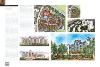 providing an experience for the owner of an
Blue Bay                                          unfolding discovery of architectural elements
                                                  and interior furnishings.
Design/Completion: current project
Location: Dalian, China                           Planned with central salons and formal
Client: Yida Group
                                                  gathering spaces defined with exquisite
                                                  moldings and pilasters, the rooms feature
                                                  well appointed finishes, crisp geometric
Landscape
                                                  stone floor patterns, granite counter tops
The formal French Neoclassical style              and medallion mosaic inlays, wood paneled
is expressed by the disciplined and               walls and parquet flooring with a hand milled
architectural layout of Blue Bay and Blue         patina, stone and marble fireplace mantles
Mountain. Using geometry, symmetry and            flanked by built-in bookcases, exquisite
balance to compose the classic formality          millwork and gilded fixtures all enhance a
of the gardens, spaces are defined and            refined and distinguished environment.
created by long axial vistas, straight tree-
                                                  The architectural interior elements are
lined avenues, rectangular lawns, clipped
                                                  accented with high-style details that define
shrubs and French inspired fountains and
                                                  the ultimate luxury of cosmopolitan French
water features. An additional layer of garden
                                                  living: luxurious silk draperies, rich upholstery
adornment – statues, sculpture, ornamental
                                                  textures, subtle recessed lighting balanced
metal work, lighting and furniture – further
                                                  with traditional crystal chandeliers, antique
creates the private park-like setting for
                                                  glazing, gilded and metal accents and a
affluent couples and families.
                                                  traditional French color palette. The attention
Architecture                                      to rich architectural detailing along with the
                                                  subtle layering and progression of texture,
The residences of Blue Bay and Blue
                                                  balance, function and beauty all combine to
Mountain are offered in a wide range of
                                                  create a homogeneous interior that speaks to
housing types – high-rise apartment towers,
                                                  the richness and sophistication found at Blue
town home units and duplex and single
                                                  Bay and Blue Mountain.
family villas – all designed in the French
Neoclassical Style creating luxurious settings
through a combination of craftsmanship,
classic elegance, gracious amenities,
refined privacy and the utmost attention to
detail. Mansard roofs, richly sculpted details,
vertically linked windows, lavish exterior
ornamentation, metal ornament, steep roofs,
dormer windows and rooflines punctuated
by towers and turrets are among the French
classical techniques employed to create the
atmosphere of sophisticated elegance.

The security of the gatehouse, the benefit
of the valet and concierge services, spas,
a state of the art work out facility, game
room, and resident library are some of the
grandeur of the amenities, too numerous to
list. State-of-the-art, “green” sustainability
features and smart building systems offer the
latest technology and comfort available.

Interiors

The French Neoclassical style is carried
throughout the interior design of Blue Bay
and Blue Mountain, creating a unified
appearance and complementing the building
architecture. Using themes of French high-
style, luxurious casual country, stately
country chateaus, baroque opulence, urban
haute couture and rich ornate high-style, the
interior elements are arranged with attention
to the progression through the space and to
 