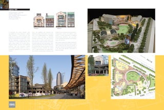 Lujiazui 1885
Design/Completion: 2005/2008
Location: Pudong, China
Client: Shanghai Lujiazui Development
(Group) Company Ltd
Size: 80,729 square feet/
7,500 square meters




A prominent site along Pudong’s main              Three main buildings with restaurant and           exhibits French colonial architectural artifacts.
thoroughfare of Century Boulevard, Lujiazui       signature boutique retail tenants, line the west   Underground service and delivery areas
1885 transforms a small parcel of vital           side of the wedge-shaped site. Multilevel          provide a creative alternative to traditional
downtown real estate into a prestigious retail,   structures evoke elements of traditional           back-of-house operations, and accessible
dining and entertainment experience. Faced        Shanghai architecture, and open terraces           on-site underground parking accommodates
with the challenges, covenants and zoning         look out over a central events plaza. The          nearly 200 vehicles.
restrictions of a small, high-profile site, the   plaza features a large oval lawn surrounded
                                                                                                     With elegant styling and skillful juxtaposition
layout makes ample use of green space,            by paved walkways and landscaping, water
                                                                                                     of historical context and urban vision, Lujiazui
integrates historic structures and traditional    elements and outdoor café seating. Flanked by
                                                                                                     1885 merges the past with the present in
elements, and uses meticulous crafting            the existing Noble House restaurant, a small,
                                                                                                     ways that celebrate its distinguished location
and innovative design solutions to create a       traditional tea house overlooks the central
                                                                                                     at the literal and figurative intersection of
compelling destination in the urban heart of      court. A high-end private club, Noble House
                                                                                                     today’s Shanghai.
Pudong.                                           was formerly a grand private residence, and
 