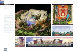 Jewel of India Mall
Design/Completion: 2007/ongoing
Location: Jaipur, India Client: SUNCITY
Projects
Size: 1.5 million square feet/ 139,355
square meters




A large enclosed shopping center with an
outdoor town center component, The Jewel of
India Mall provides 1.5 million square feet of
upscale retail, dining and hospitality options.
An attached 5-star 240-key hotel offers full-
service banquet facilities, and additional
business space provides an added office
component.

The Jewel of India Mall includes four large
department store anchors and two separate
food courts. In a nod to cultural traditions,
one food court is dedicated exclusively
to vegetarians. The project includes
underground parking that provides ample
accommodations for upwards of 2,000
vehicles, and the sub-level garage offers
direct elevator and escalator access up into
the heart of the mall. The striking design of
the Jewel of India Mall embraces organic
forms and curving lines. The flowing, sinuous
exterior presentation of the mall uses locally
quarried cream-colored sandstone to create
the appearance of a flowing, sculptural
expanse of stone and masonry.
 