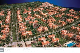 © 2013 Development Design Group, Inc. All Rights Reserved.
DREAMLAND
Cairo, Egypt
scale 1:500
size 4’-0” x 8’-0”
type master planning concept model
materials
museum board, high-density foam, acrylic, wood, epoxy
 