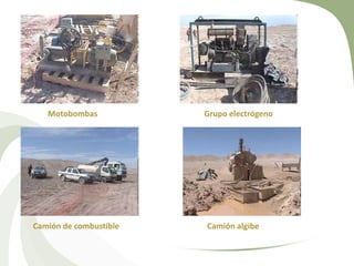 Mo

Motobombas

Camión de combustible

Grupo electrógeno

Camión algibe

 