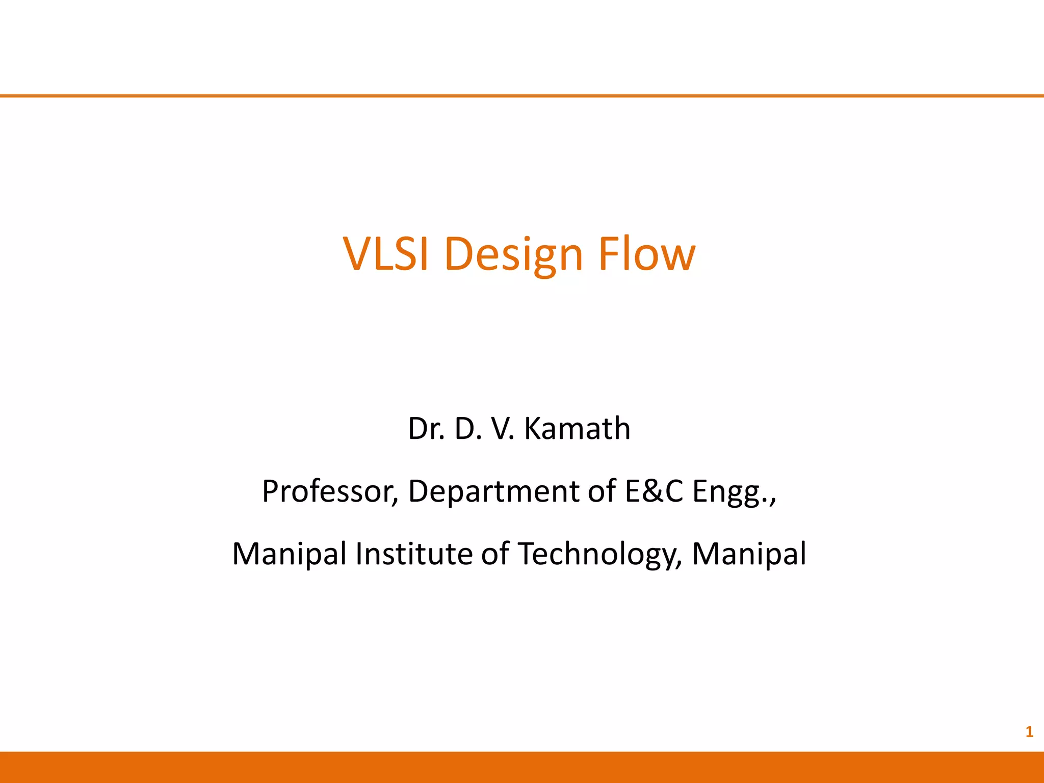vlsi design flow | PDF