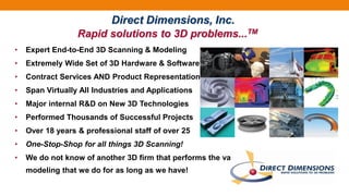 Ddi 3 dmtp3d printing & scanning PPT