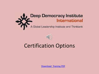 Certification Options Download  Training PDF 
