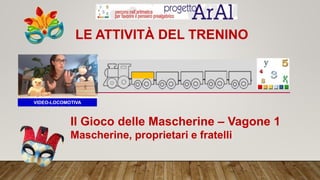 LE ATTIVITÀ DEL TRENINO
Il Gioco delle Mascherine – Vagone 1
Mascherine, proprietari e fratelli
VIDEO-LOCOMOTIVA
 