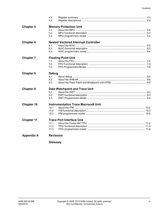 Arm cortex m4 technical reference manual | PDF