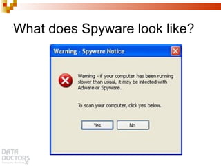 What does Spyware look like? 