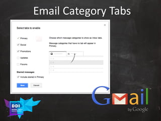 DDI
R O M E| 2017
M A RI O C A RTI A
Email	Category Tabs
 